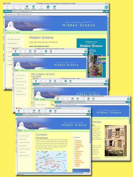Hidden Greece web site
